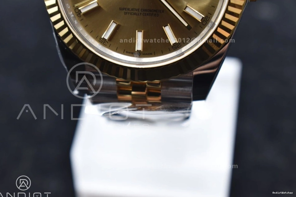 Steel SS VR Edition Bracelet Best 904L Clean YG 607 41 Stick Dial Jubilee on DateJust 1:1 UrbanChic 126333 YG 0127